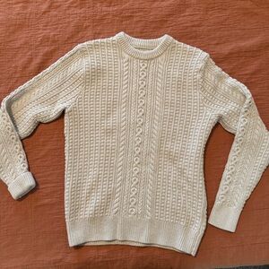 Cream Cable Knit Sweater